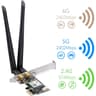 Cudy WE3000 v2 AX5400 Wireless WiFi 6 PCIe Card for PC Bluetooth 5.2 Intel WiFi 6/WiFi6E Module Inside product thumbnail 1