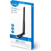 Cudy WU1400 AC 1300Mbps USB 3.0 Dual Band WiFi Adapter 400Mbps + 867Mbps 5Ghz & 2.4Ghz 5dBi High Gain Antenna For Windows & Mac product image