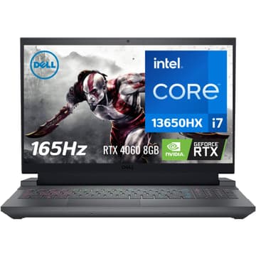 Dell G15 5530 Gaming (2023) NEW 13Gen Intel Core i7 13650HX 14-Cores w/ Nvidia RTX 4060 8GB DDR6 & HUGE Battery & IPS 165Hz Display