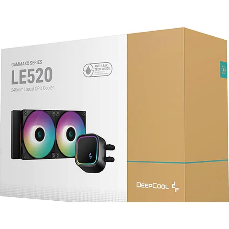 DeepCool LE520 Liquid Cooler 220W TDP AIO 240mm ARGB PWM Fan Copper Heatsink Aluminium Radiator Anti-Leak Tech CPU Water Cooler Intel & AMD