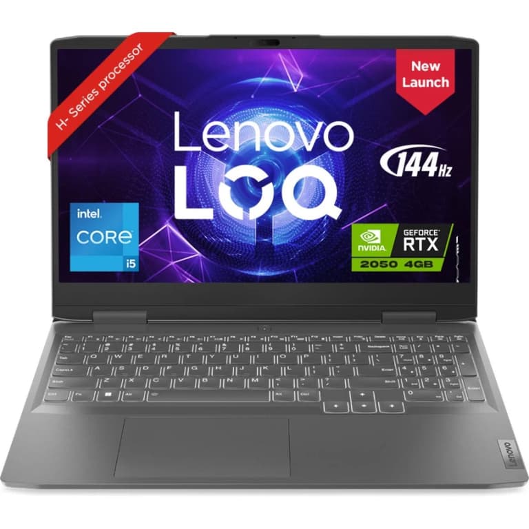 Lenovo LOQ Gaming (2023) NEW 12Gen Intel Core i5 8-Cores w/ Nvidia RTX 2050 4GB & IPS 144Hz Display (Customized) - Gray