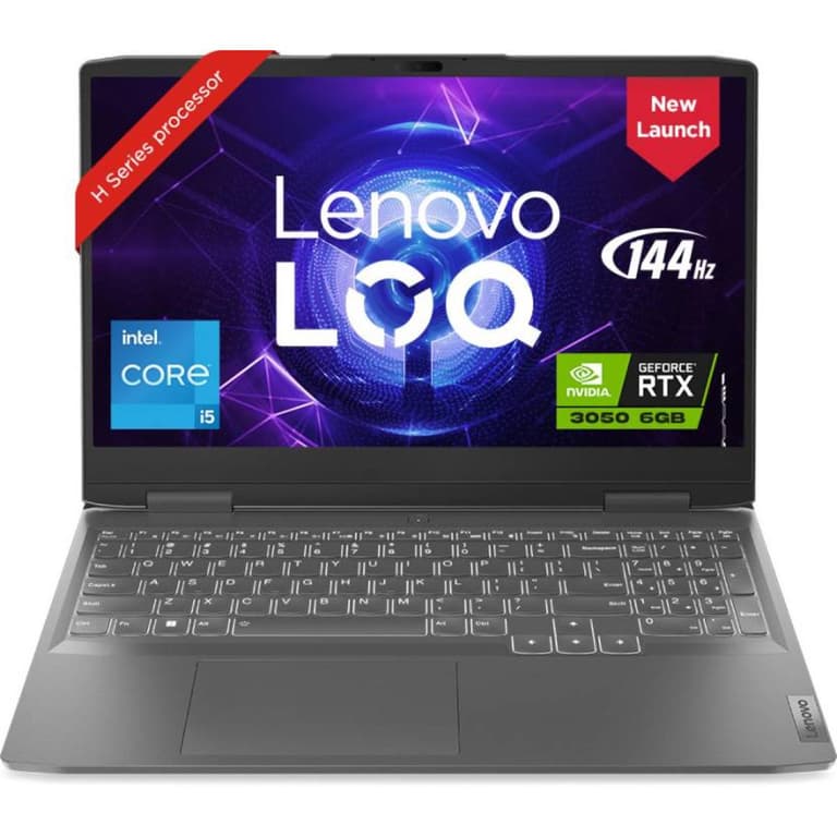 Lenovo NEW LOQ Gaming (2023) 13Gen Intel Core i5 8-Cores w/ AI Engine+ LA1 Chip w/ Nvidia RTX 3050 6GB & IPS 144Hz Display (Customized) - Gray