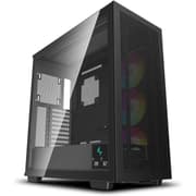 DeepCool Morpheus ATX+ Modular Airflow Housing w/ Vertical Mount & Gen 4 Riser Cable Tempered Glass 4x Trinity 140mm ARGB Fans - Black product image