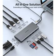 CHOETECH HUB-M26 12 in 1 USB Type-C Multi-Hub Dual HDMI Charge up to 100W product image