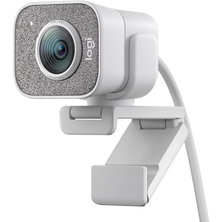 Logitech StreamCam Premium Full HD Webcam Streaming & Content Creation 1080p 60 fps Premium Glass Lens Smart Auto-Focus - White