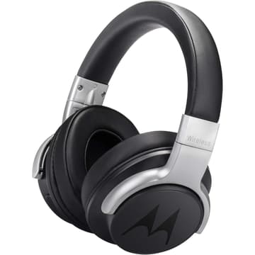 Motorola Escape 500 Bluetooth Active Noise Cancelling Headphones with Mic HD Sound Quality 12-Hour Battery Life IPX4-Rated Waterproof Works w/ Voice Assistants