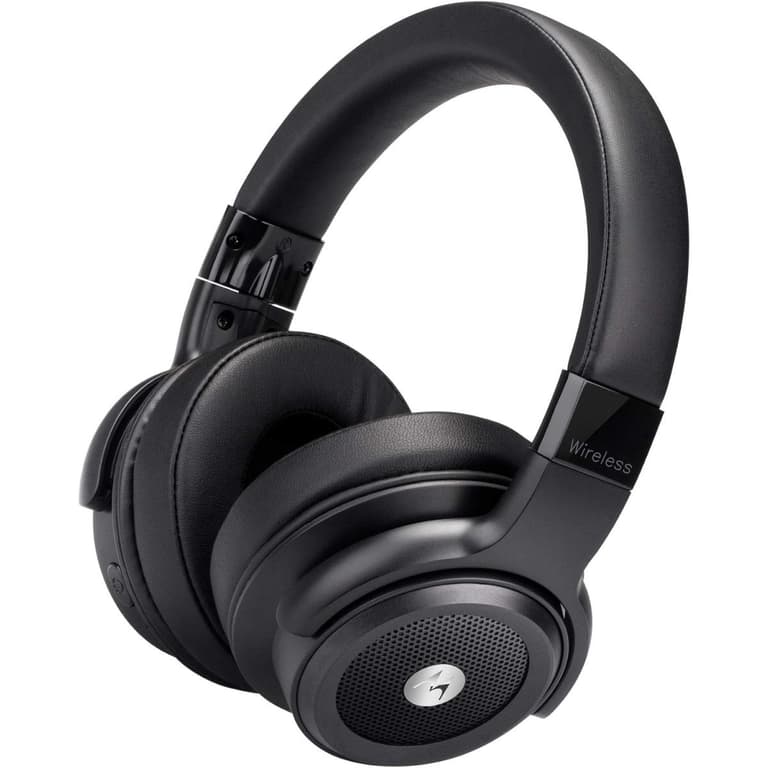 Motorola Escape 800 Bluetooth Active Noise Cancelling Headphones with Mic Soft Cushions HD Sound Deep Bass 12-Hour Playtime IPX4 Waterproof Works w/ Voice Assistants