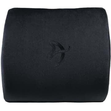 Arozzi Lumbar Support Pillow High-quality Material & Memory Foam Universal & Portable - Black Velour