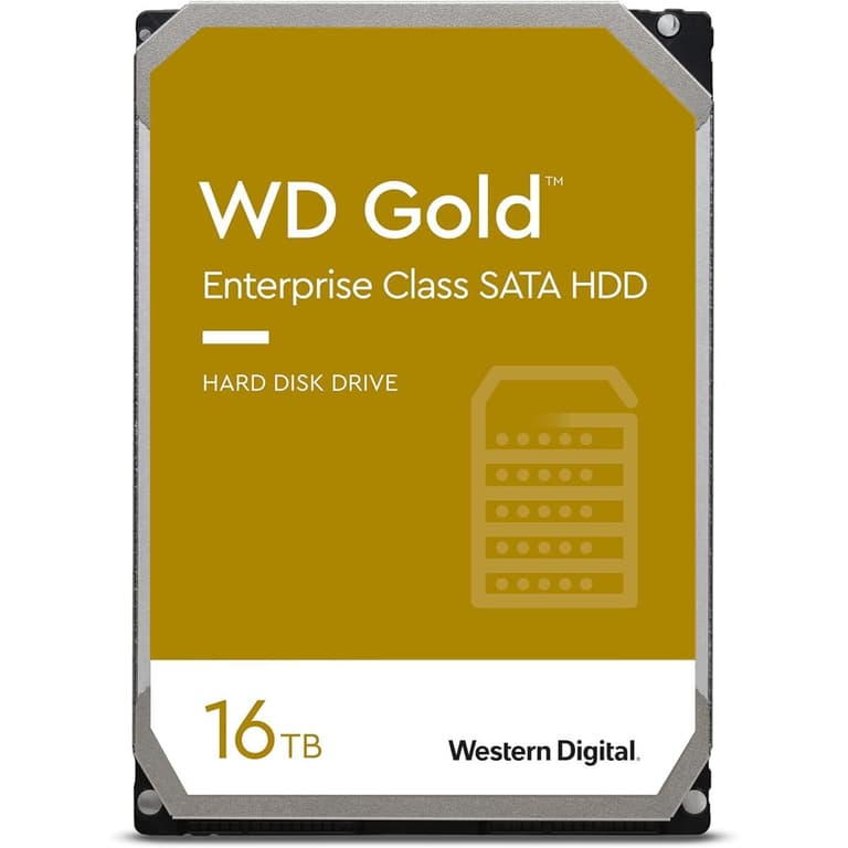 Western Digital 16TB WD Gold Enterprise Class HDD 7200 RPM Class 512 MB Cache 3.5"