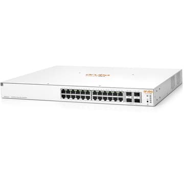 Aruba Instant On 1930 24-Port PoE+ Managed Switch with 4x SFP+ 128 Gb/s Switching Capacity 370W Power Budget- White