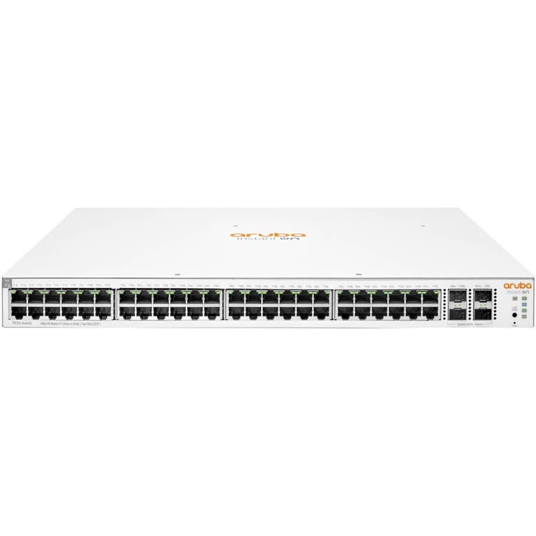 Aruba Instant On 1930 48-Port PoE+ Managed Switch with 4x SFP+ 128 Gb/s Switching Capacity 370W Power Budget- White