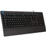 Logitech G213 Wired Dedicated Media Controls 16.8 Million Lighting Colors Backlit Keys Spill-Resistant & Durable Design - Black product thumbnail 1
