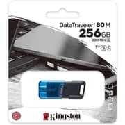 Kingston DataTraveler 80 M 256GB USB-C Flash Drive USB 3.2 Gen 1 Up to 200MB/s product image