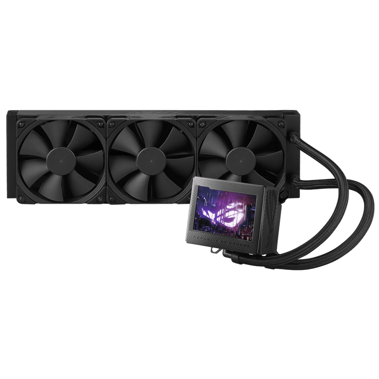 ASUS ROG Ryujin III 360 All-in-one Liquid CPU Cooler 360mm Radiator Asetek 8th Gen Pump w/ 3X Noctua industrial PPC Fans & 3.5” Color LCD