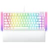 Razer BlackWidow V4 75% Mechanical Hot-swappable Compact & Durable Chroma MF Roller & Media Keys Wrist Rest Orange Tactile Switches - White product thumbnail 1