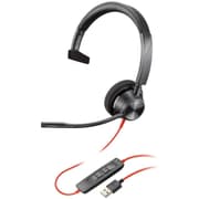 Poly Blackwire 3310 Wired One-Ear Boom Mic USB-A Noise-Canceling Mic For PC & Mac Works with Teams (Certified) product image