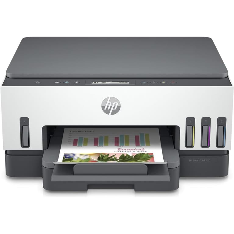 HP Smart Tank 720 WiFi Duplex Mutifunction Printer Print, Scan, Copy w/ Wireless Auto Ink & Paper Sensor ( up to 12000 Black & 8000 Colour)
