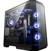 MSI MAG PANO M100R PZ Micro ATX Case Support Back-Connect Motherboard 270-degree Panoramic Display 4x ARGB Fans - Black product image