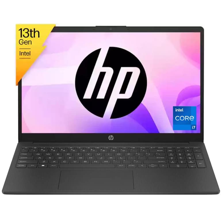 HP Laptop 15-fd0024ne (2023) NEW 13th Gen Intel Core i7 10-Cores Slim Design w/ IPS Full HD Display - Black