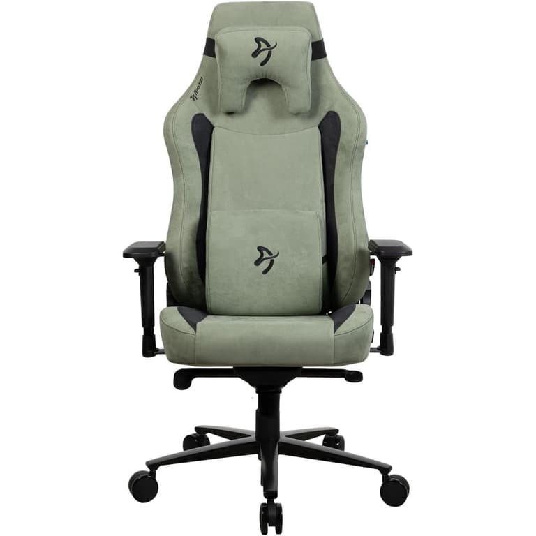 Arozzi Vernazza Supersoft XL Upholstery Material has a Unique Velvety Texture That is Fluid-Repellant & Breathable Memory Foam Lumbar Support 4D Armrest Support 170kg - Forest