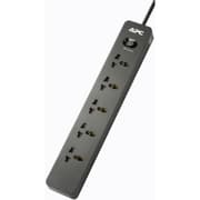 APC SurgeArrest Essential Surge Protector 5x Universal Outlets 1.5m Extension Cord UK Input product image
