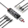 Promate TransHub-Pro USB-C Hub 11-in-1 Multi-Display 2x 4K HDMI 4K DisplayPorts 1000Mbps LAN AUX SD/TF USB Ports Efficient 100W USB-C™ Power Delivery product thumbnail 1