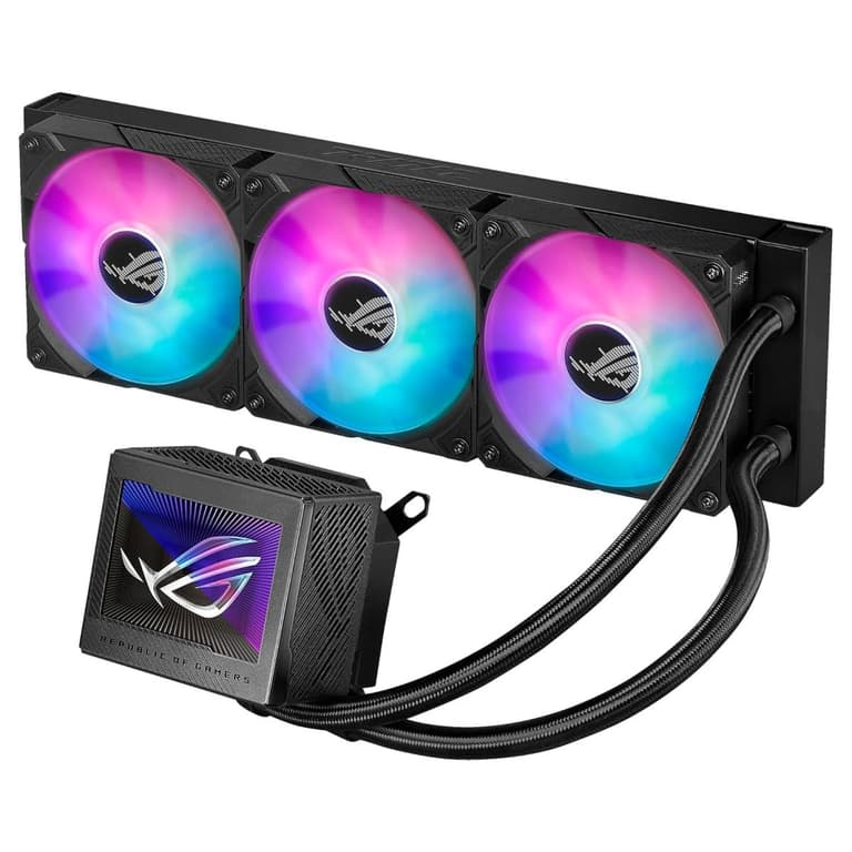 ASUS ROG Ryujin III 360 ARGB All-in-one Liquid CPU Cooler 360mm Radiator w/ 3X Magnetic 120mm ARGB Fans & 3.5” LCD Display