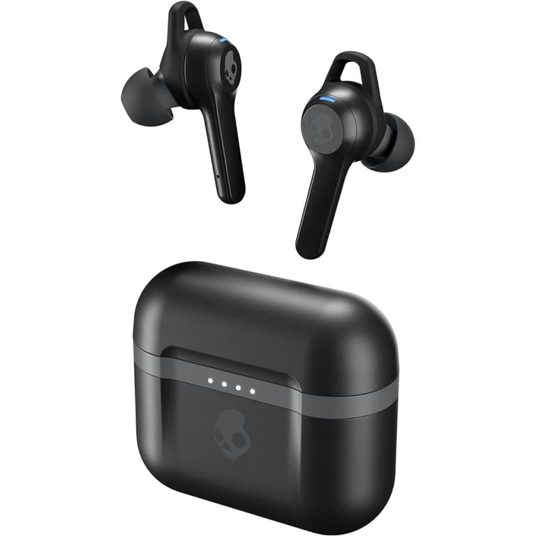 Skullcandy Indy Evo In-Ear Wireless Earbuds, 30 Hr Battery, Microphone, Works with iPhone Android and Bluetooth Devices - Black