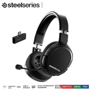 SteelSeries Arctis 1 Wireless USB-C Wireless Detachable ClearCast Microphone For PS5, PS4, PC, Nintendo Switch, Android – Black