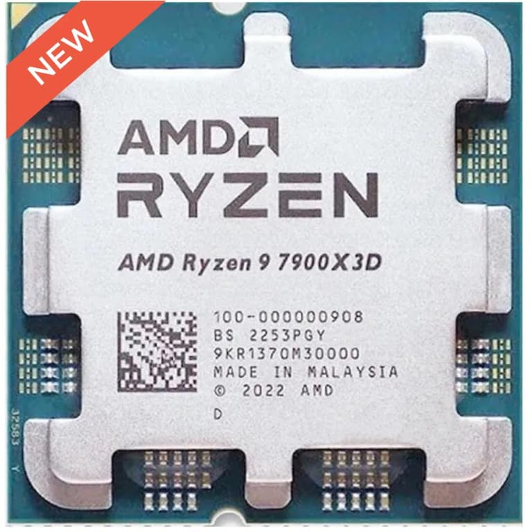 AMD RYZEN 9 7900X3D 12-Core 4.4GHz (5.6 GHz Max Boost) 140MB Cache AM5 Desktop Processor , Tray