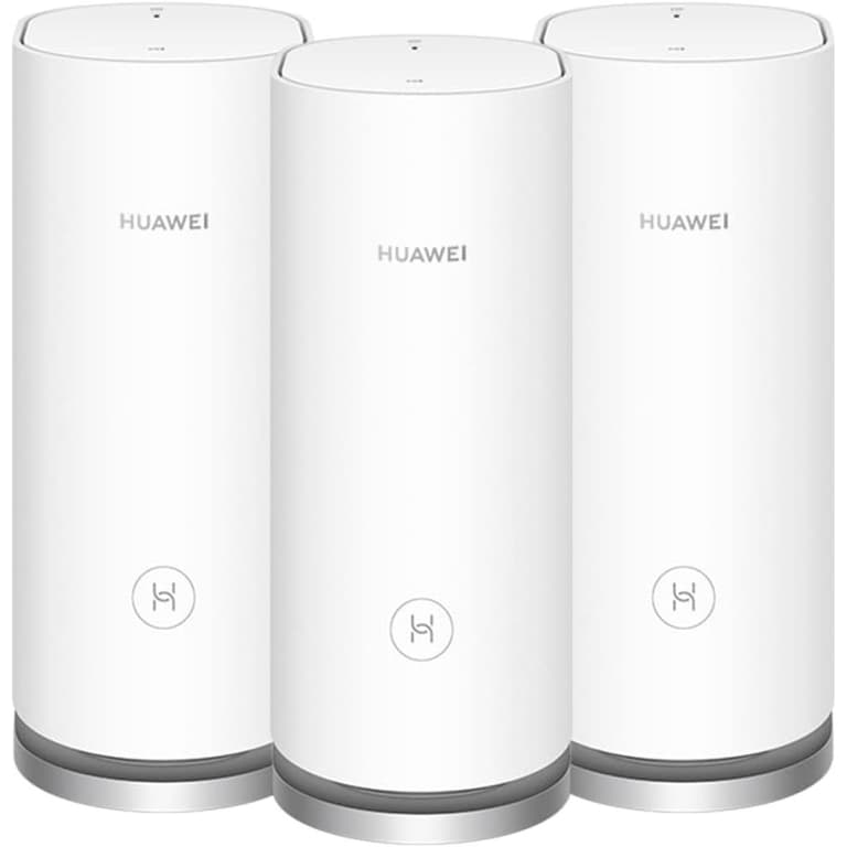 HUAWEI WS8100 WiFi Mesh 3 AX3000 Up to 3000Mbps Whole Home Mesh WiFi System Seamless & Speedy Connect 250+ Devices For Med-Large Homes – Pack of 3