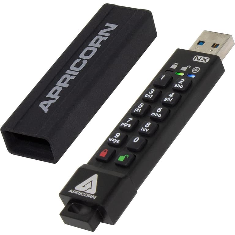 Lenovo Apricorn Aegis Secure Key 3 NX 64GB 256-bit Encrypted FIPS 140-2 Level 3 Validated Secure USB 3.0 Flash Drive