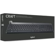 Logitech Craft Illuminated Wireless & Bluetooth Programmable Input Dial Multi-Device Automatic Backlit Keys Rechargeable For PC/Mac/Laptop - Black product image