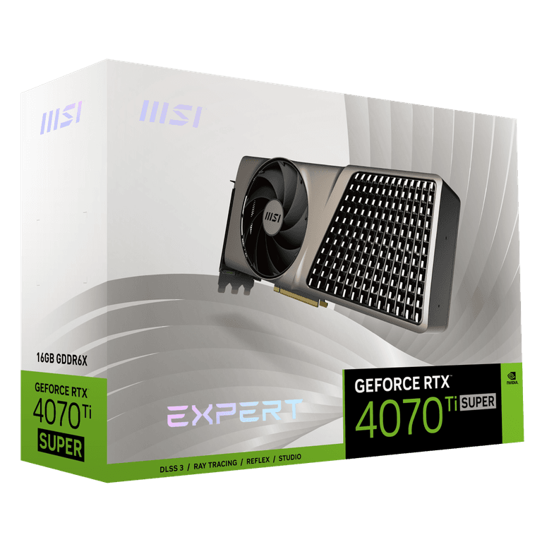 MSI EXPERT GeForce RTX 4070 Ti SUPER 16GB GDDR6X PCI Express 4.0 ATX Video Card