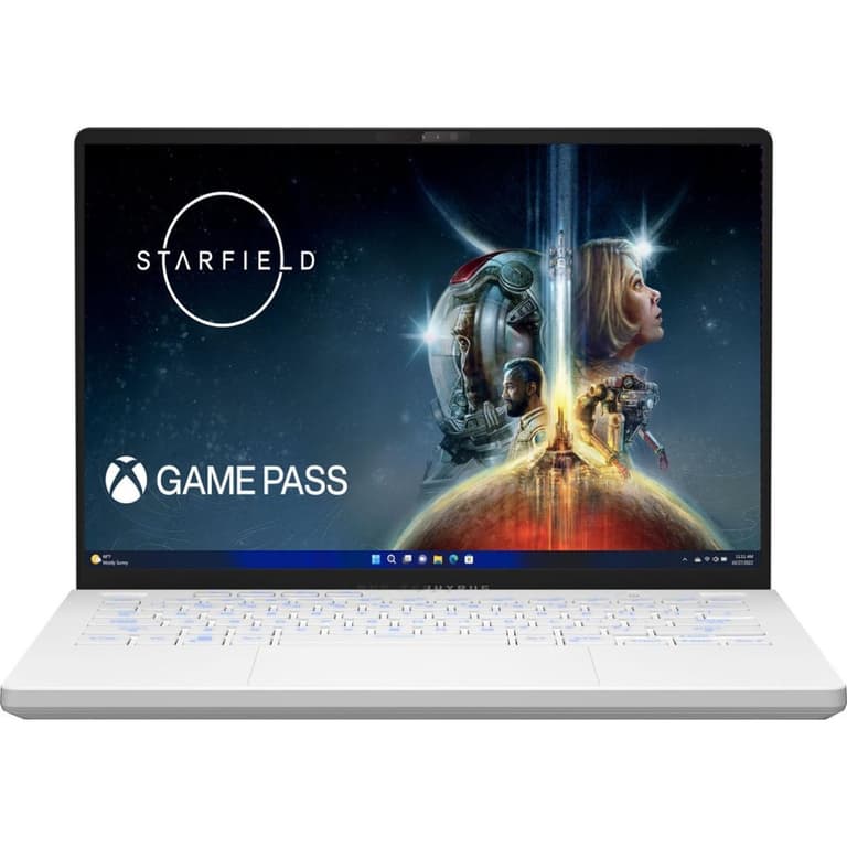 ASUS ROG Zephyrus G14 (2023) GA402XV 7Gen AMD Ryzen 9 7940HS 8-Cores w/ Nvidia RTX 4060 8GB & 2.5K IPS 165Hz Display - Moonlight White