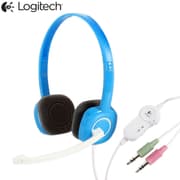 Logitech H150 Wired 3.5mm Audio Dual plug Computer Headset w/ in-line Controls & Noise-Cancelling Microphone - Blue product image