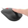 Lenovo Fingerprint Biometric USB Mouse Pointing Devices 1600 dpi Windows Hello certified Ambidextrous Design - Black product thumbnail 1
