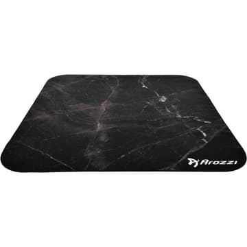 Arozzi Floor Mat Zona Quattro Microfiber Gaming Chair Floor Mat for Carpet Anti-Slip Noise Dampening Floor Mat for Office Chair - Black Marble