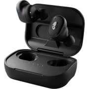 Skullcandy Grind In-Ear Integrated Voice Control Dual Noise-Reducing Mics 40 Hr Battery Skull-iQ Alexa Enabled For iPhone Android & Bluetooth Devices - True Black product image