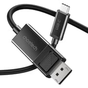 Choetech XCP-1803 1.8m USB-C to DisplayPort 1.4 Two Way Cable Plug-and-Play up to 8K Resolution - Black product image