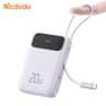 MCDODO MC-324 PD 20W Power Bank with USB C Cable 10000mAh Phone Battery Pack Portable Charger - Purple product thumbnail 1