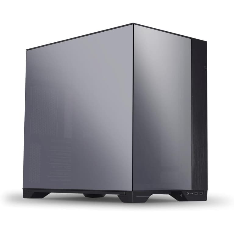 Lian Li O11 Vision 3 Sided Tempered Glass Panels Dual-Chamber Up to 2 × 360mm Radiators & Up to 455mm large GPUs - Chrome
