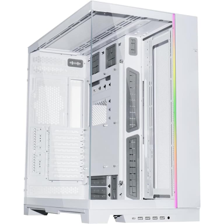 LIAN LI O11 Dynamic EVO XL O11DEXL Aluminum / Steel / Tempered Glass ATX Mid Tower Computer Case - White