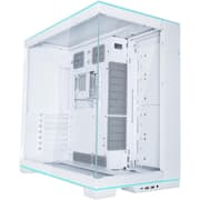 Lian Li O11D EVO RGB Front & Side Tempered Glass Dual Chamber Case ARGB Lighting Strips Up to 420mm radiator Reversible Chassis - White product image