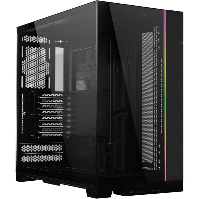 LIAN LI O11 Dynamic EVO XL O11DEXL Aluminum / Steel / Tempered Glass ATX Mid Tower Computer Case - Black