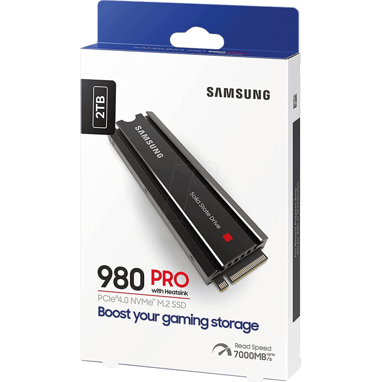 SAMSUNG 980 PRO 2TB SSD w/ Heatsink PCIe Gen 4 NVMe M.2 Internal Heat Control Max Speed PS5 Compatible up to 7000 MB/s