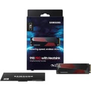 SAMSUNG 990 PRO 1TB w/ Heatsink SSD PCIe 4.0 M.2 Internal SSD Fastest Speed for Gaming Heat Control Compatible w/ Playstation5 product image