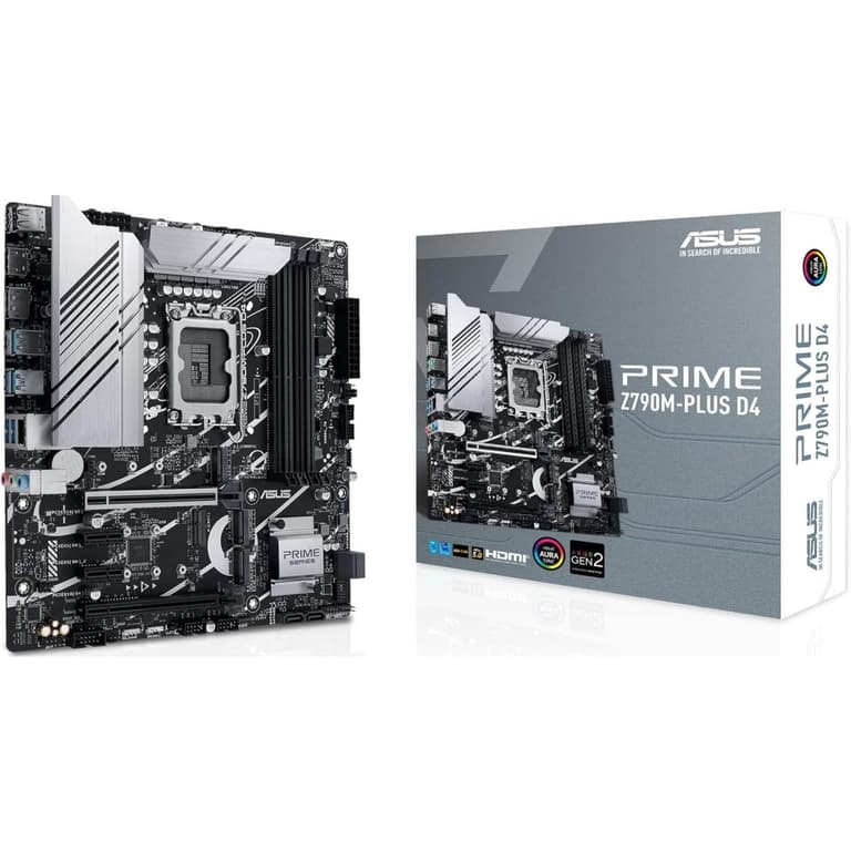 ASUS Prime Z790M-Plus DDR5 Intel 14th&13th Gen ATX Motherboard 3x M.2 Thunderbolt 4 RGB Lighting