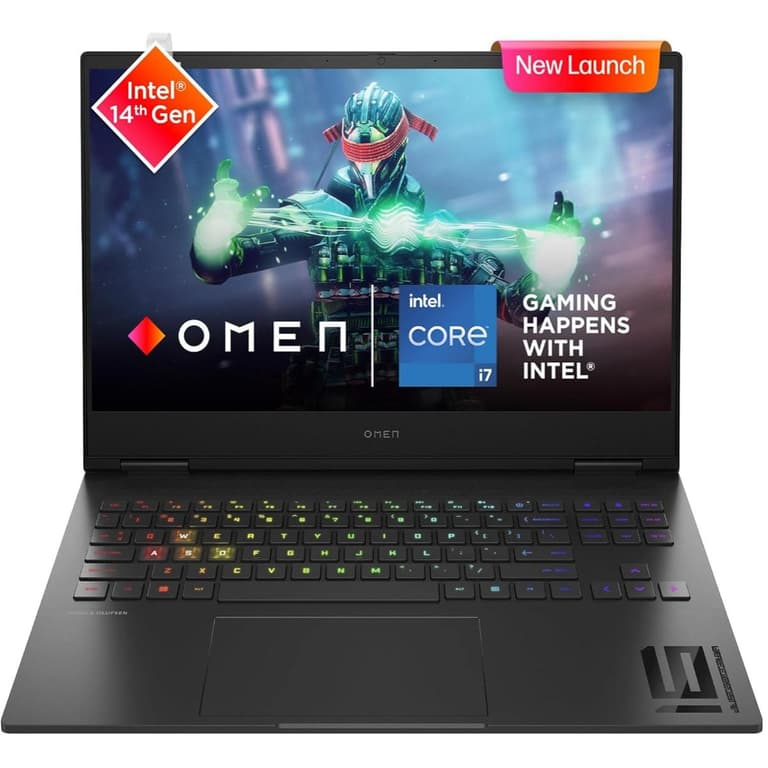 HP OMEN Transcend 16 (2024) 16-u1047nr NEW 14Gen Intel Core i7 20-Cores w/ Nvidia RTX 4070 8GB & IPS 2K 240Hz Display - Shadow Black