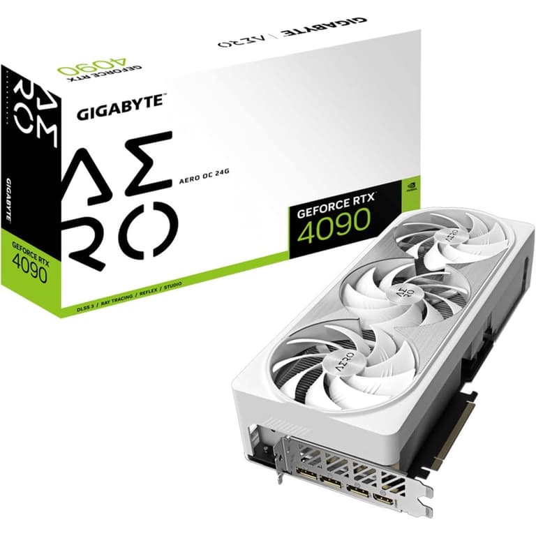 GIGABYTE Nvidia GeForce RTX 4090 AERO OC 24G Graphics Card 3X WINDFORCE Fans 24GB 384-bit GDDR6X Video Card